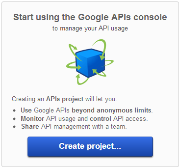 google-api-create-project