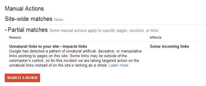 google-manual-action-links-warning