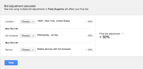 AdWords Enhanced: Bid Adjustment Calculator