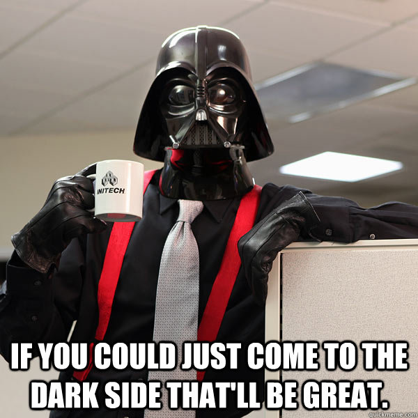 defeat the Dark Side...stop spam!