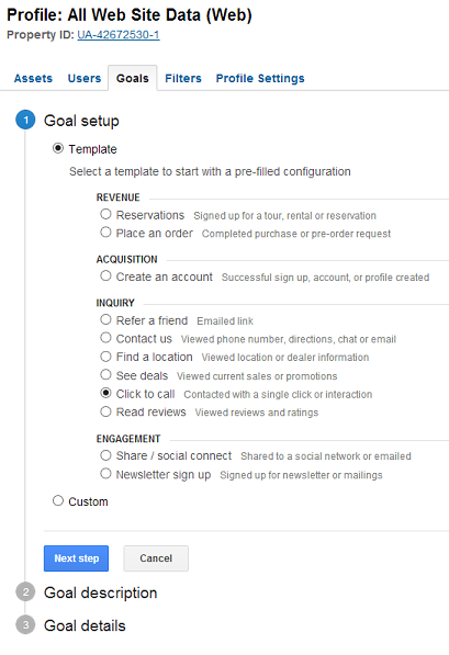 Google Analytics Workshop: Goal Setting