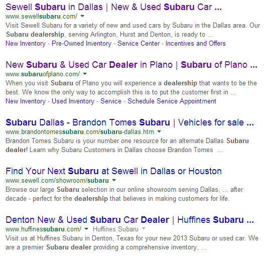 subaru search